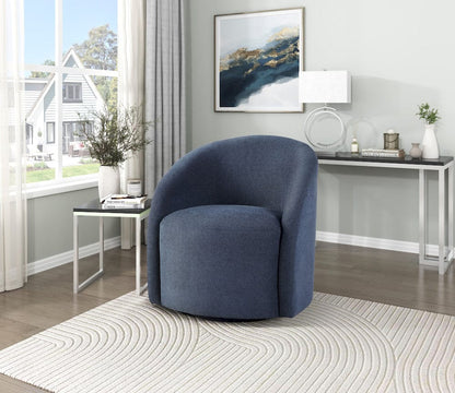 Homelegance  - Dalhart Swivel Chair in Blue - 1014BU-1  view 8