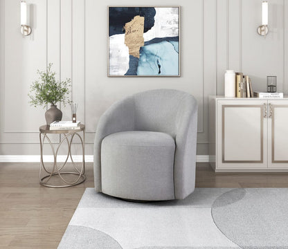 Homelegance  - Dalhart Swivel Chair in Light gray - 1014LG-1  view 8