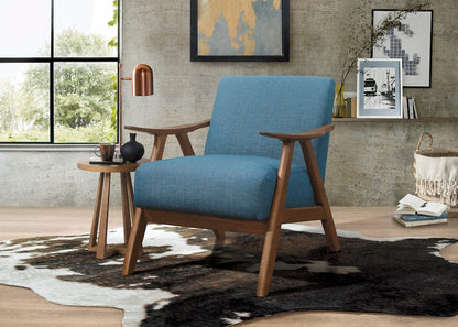 Homelegance  - Damala Accent Chair in Blue - 1138BU-1  view 2