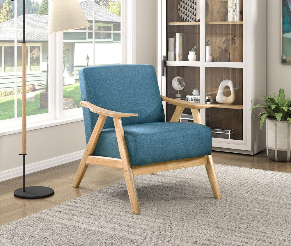 Homelegance  - Damala Accent Chair in Blue - 1138NABU-1  view 5