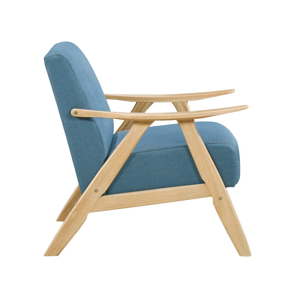 Homelegance  - Damala Accent Chair in Blue - 1138NABU-1  view 9