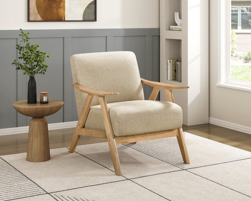 Homelegance  - Damala Accent Chair in Light brown - 1138NABR-1  view 9