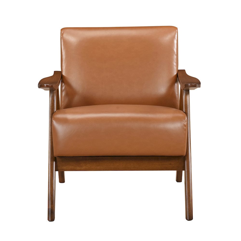 Homelegance  - Damala Accent Chair in Matt brown - 1138BRPU-1  view 2