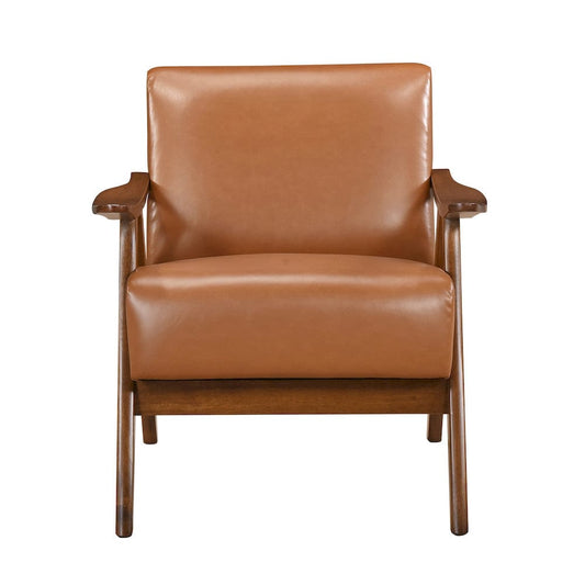 Homelegance  - Damala Accent Chair in Matt brown - 1138BRPU-1  view 2
