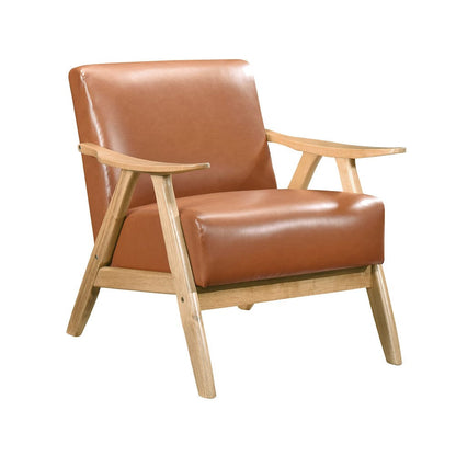 Homelegance  - Damala Accent Chair in Matt brown - 1138NABRPU-1  view 1