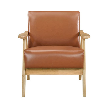 Homelegance  - Damala Accent Chair in Matt brown - 1138NABRPU-1  view 2