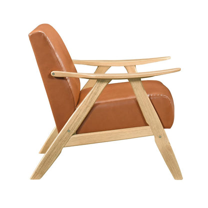 Homelegance  - Damala Accent Chair in Matt brown - 1138NABRPU-1  view 3