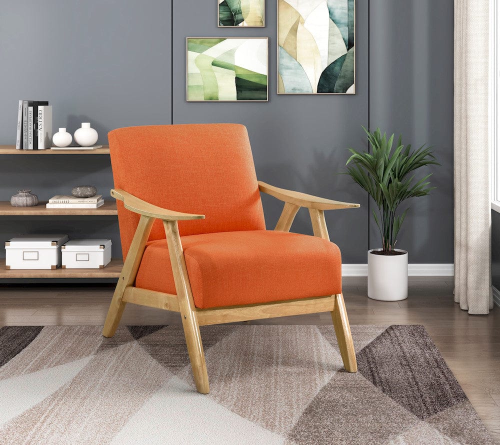 Homelegance  - Damala Accent Chair in Orange - 1138NARN-1  view 9