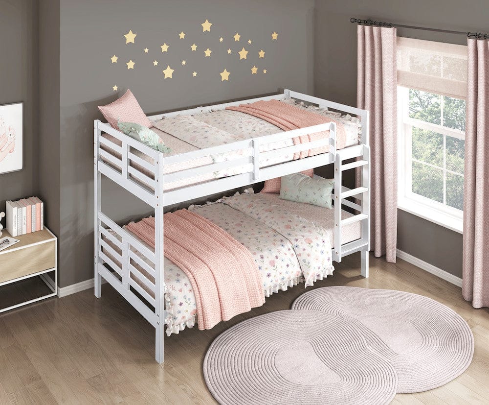 Homelegance  - Darden Twin/Twin Bunk Bed - B2026WH-1x  view 4
