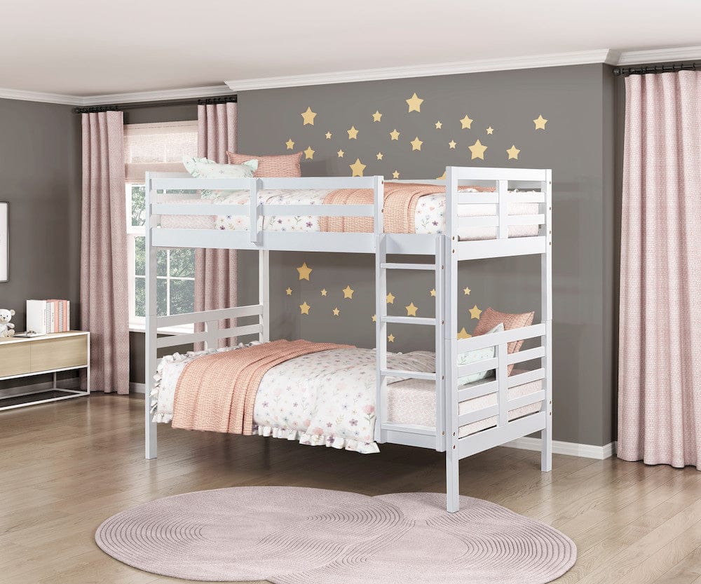 Homelegance  - Darden Twin/Twin Bunk Bed - B2026WH-1x  view 7