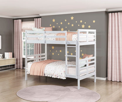 Homelegance  - Darden Twin/Twin Bunk Bed - B2026WH-1x  view 7