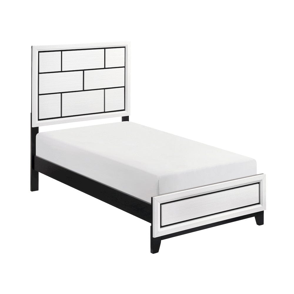 Homelegance  - Davi Twin Bed - 1645WHT-1x  view 1