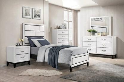 Homelegance  - Davi Twin Bed - 1645WHT-1x  view 3