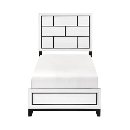 Homelegance  - Davi Twin Bed - 1645WHT-1x  view 4
