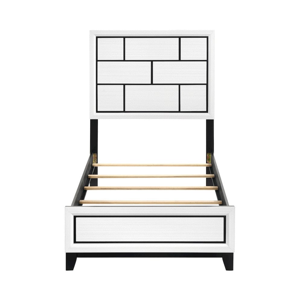 Homelegance  - Davi Twin Bed - 1645WHT-1x  view 5