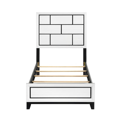Homelegance  - Davi Twin Bed - 1645WHT-1x  view 5
