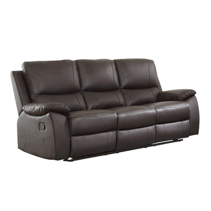 Homelegance  - Dawson Double Reclining Sofa in Brown - 9368BRW-3  view 2