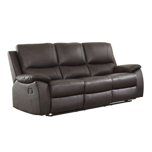Homelegance  - Dawson Double Reclining Sofa in Brown - 9368BRW-3  view 2