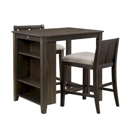 Homelegance  - Daye 3-Piece Pack Counter Height Set in Brown - 5773DC-32  view 1