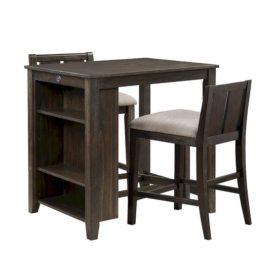 Homelegance  - Daye 3-Piece Pack Counter Height Set in Brown - 5773DC-32  view 1