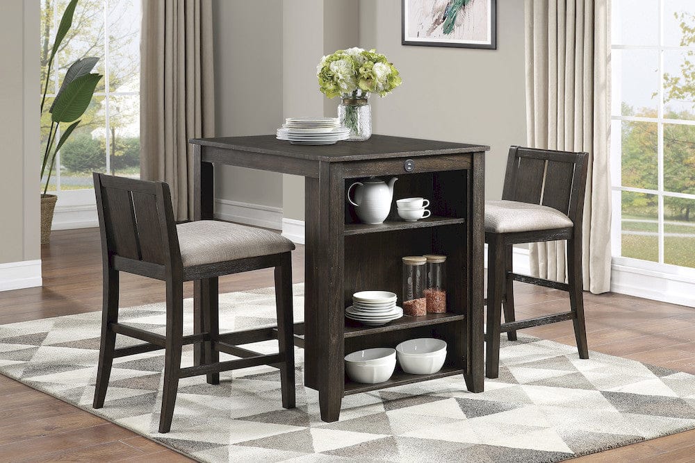 Homelegance  - Daye 3-Piece Pack Counter Height Set in Brown - 5773DC-32  view 8