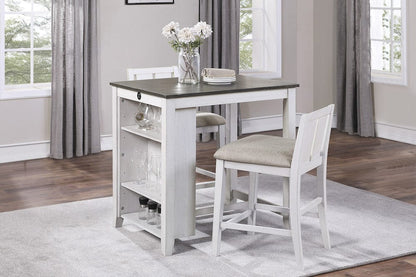 Homelegance  - Daye 3-Piece Pack Counter Height Set in White - 5773WH-32  view 9