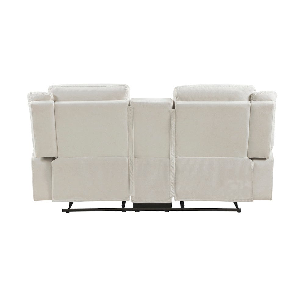 Homelegance  - Dean Double Reclining Love Seat W/ Center Console in Beige - 9646BE-2  view 5
