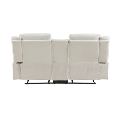 Homelegance  - Dean Double Reclining Love Seat W/ Center Console in Beige - 9646BE-2  view 5