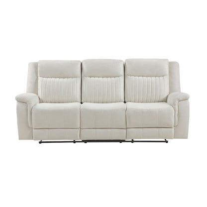 Homelegance  - Dean Double Reclining Sofa in Beige - 9646BE-3  view 5