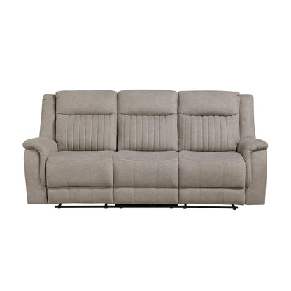 Homelegance  - Dean Double Reclining Sofa in Dove - 9646DV-3  view 3