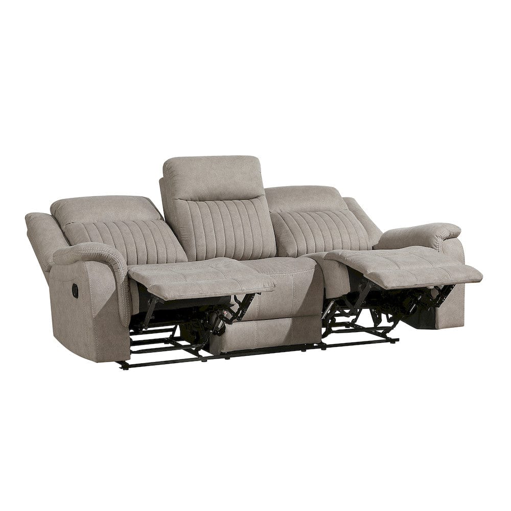 Homelegance  - Dean Double Reclining Sofa in Dove - 9646DV-3  view 5