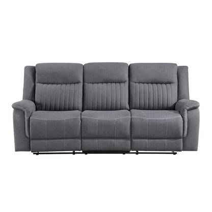 Homelegance  - Dean Double Reclining Sofa in Gray - 9646GY-3  view 1