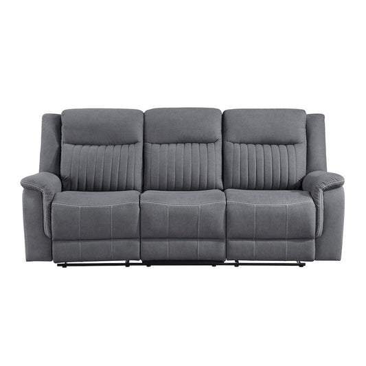 Homelegance  - Dean Double Reclining Sofa in Gray - 9646GY-3  view 1