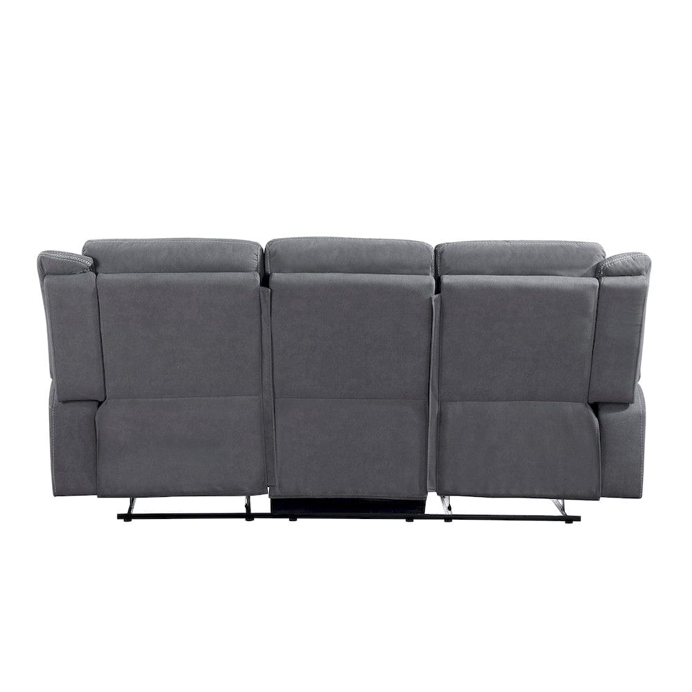 Homelegance  - Dean Double Reclining Sofa in Gray - 9646GY-3  view 3