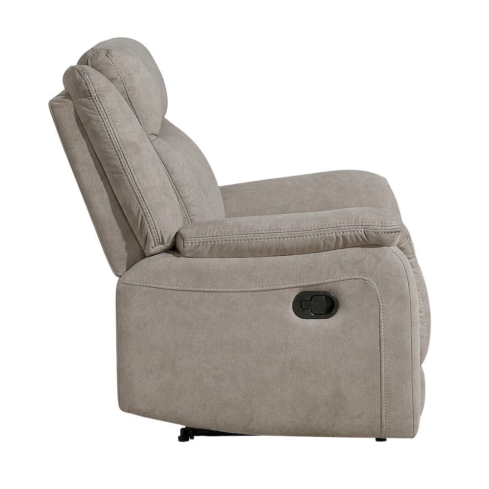 Homelegance  - Dean Reclining Chair in Dove - 9646DV-1  view 3