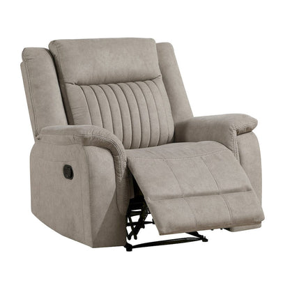 Homelegance  - Dean Reclining Chair in Dove - 9646DV-1  view 8