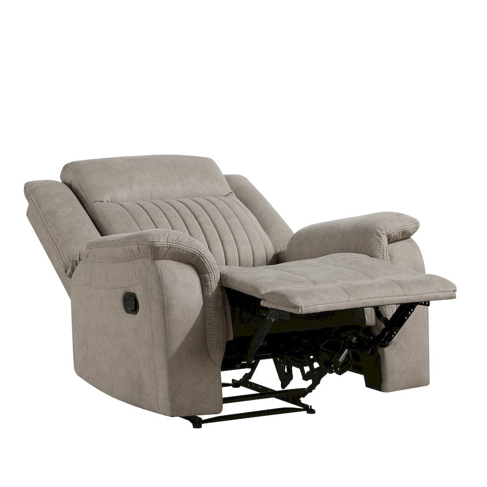 Homelegance  - Dean Reclining Chair in Dove - 9646DV-1  view 9