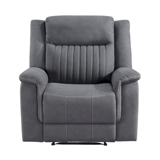 Homelegance  - Dean Reclining Chair in Gray - 9646GY-1  view 1