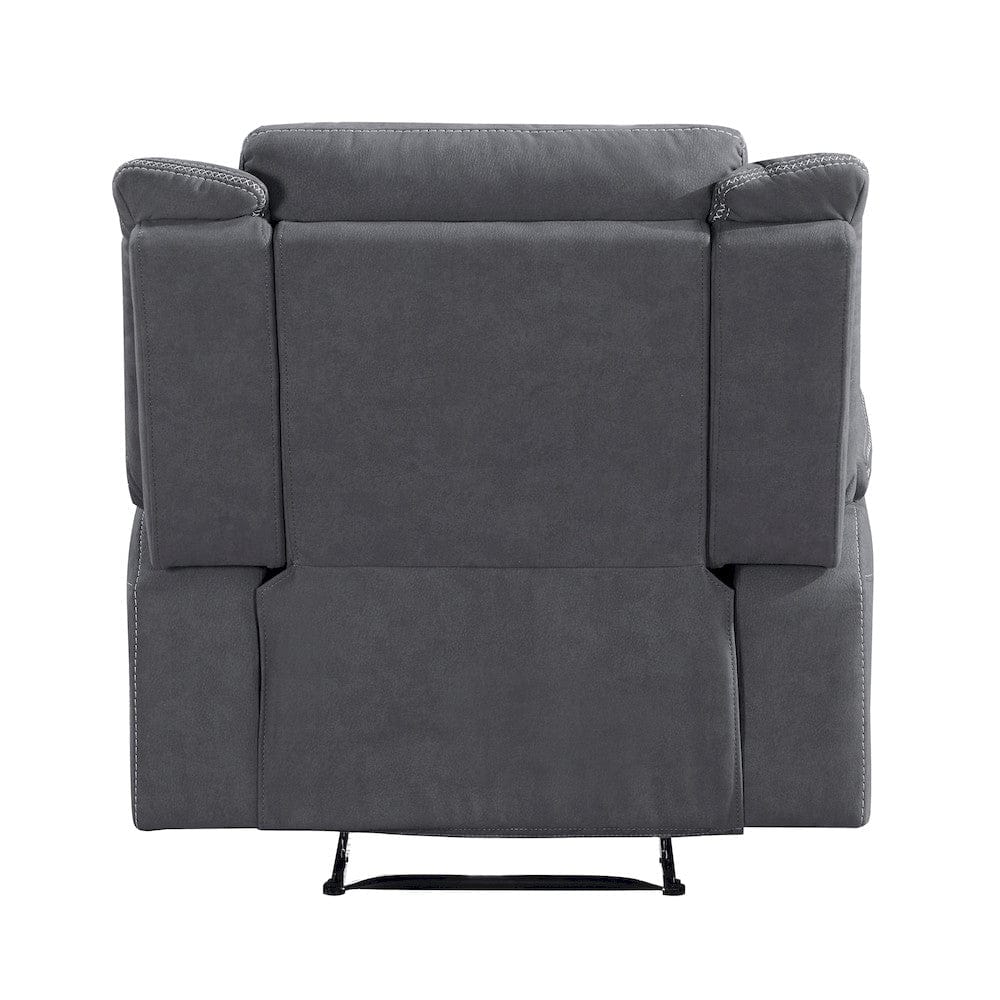 Homelegance  - Dean Reclining Chair in Gray - 9646GY-1  view 4