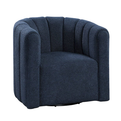 Homelegance  - Delaney Swivel Chair W/ Ottoman in Blue - 1260BU  view 1