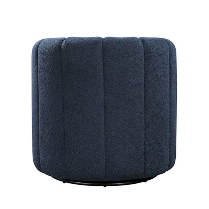 Homelegance  - Delaney Swivel Chair W/ Ottoman in Blue - 1260BU  view 3