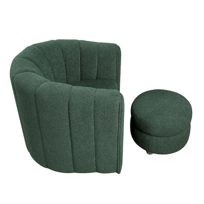 Homelegance  - Delaney Swivel Chair W/ Ottoman in Green - 1260GN  view 11