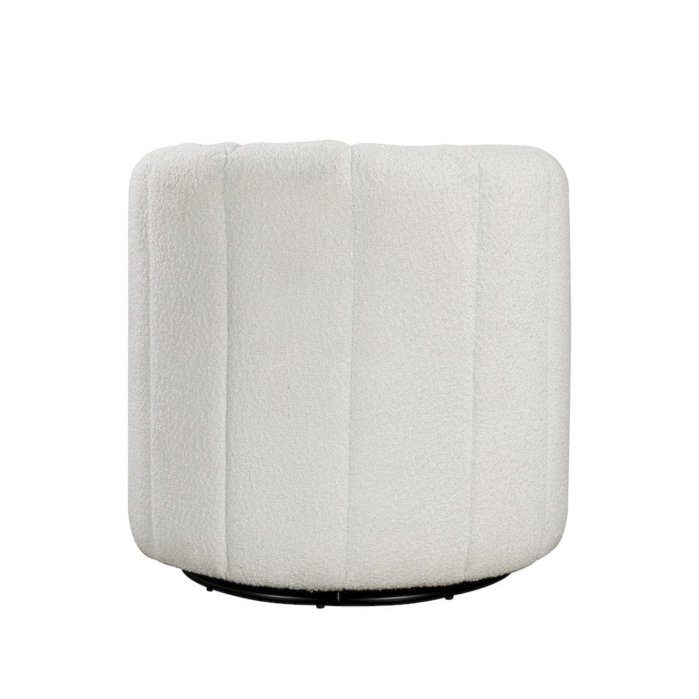 Homelegance  - Delaney Swivel Chair W/ Ottoman in White - 1260WH  view 7