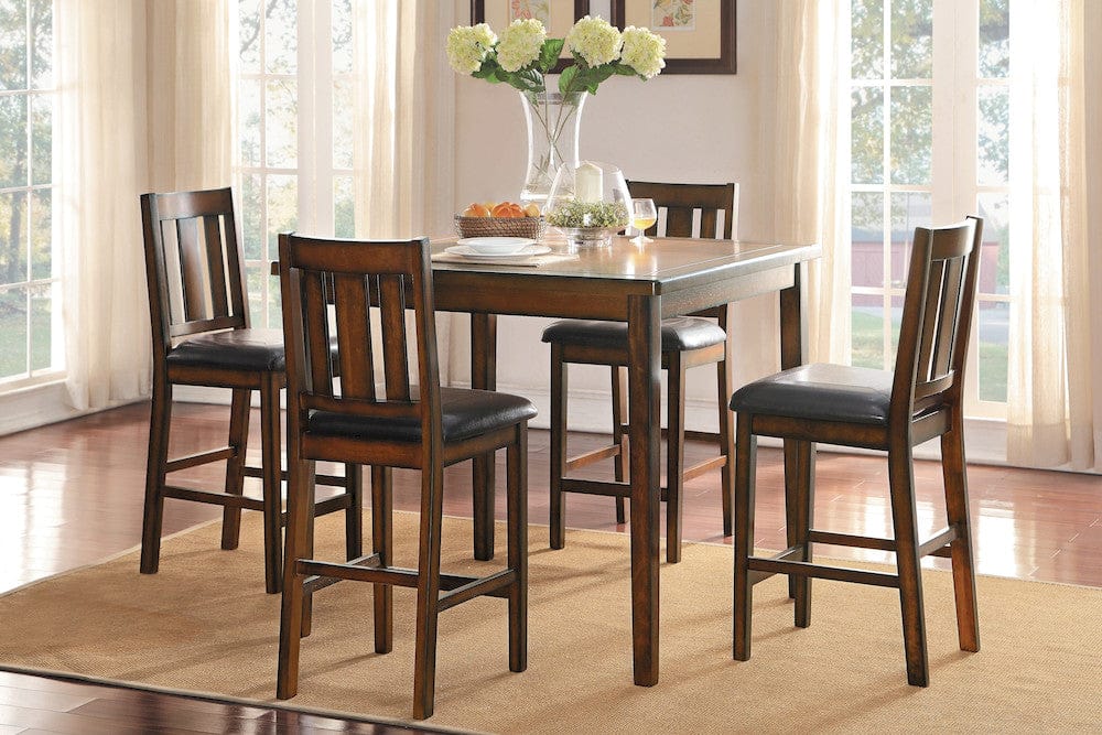 Homelegance  - Delmar 5-Piece Pack Counter Height Set in Black - 5511-36  view 7