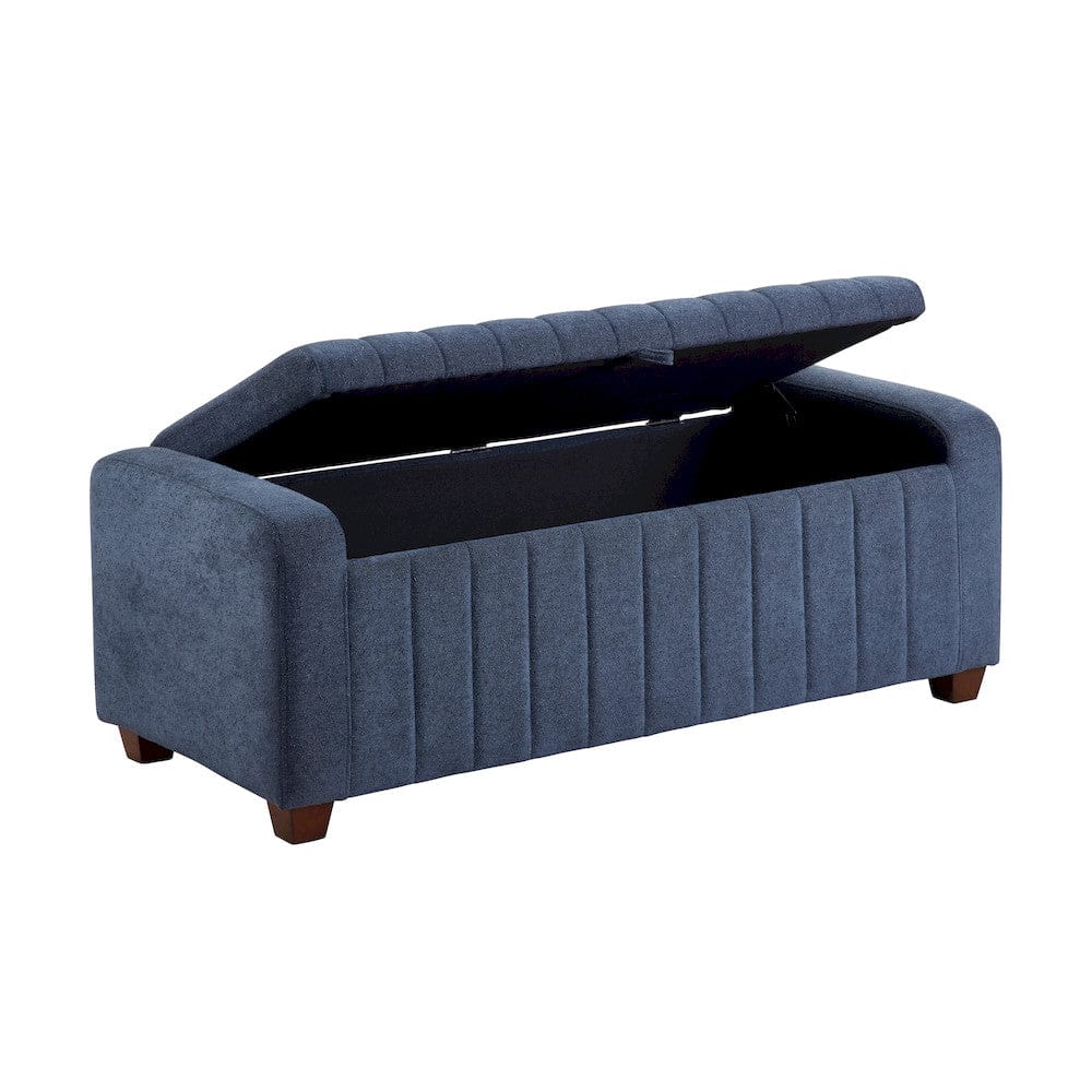 Homelegance  - Derby Storage Bench in Blue - 4798BU  view 1
