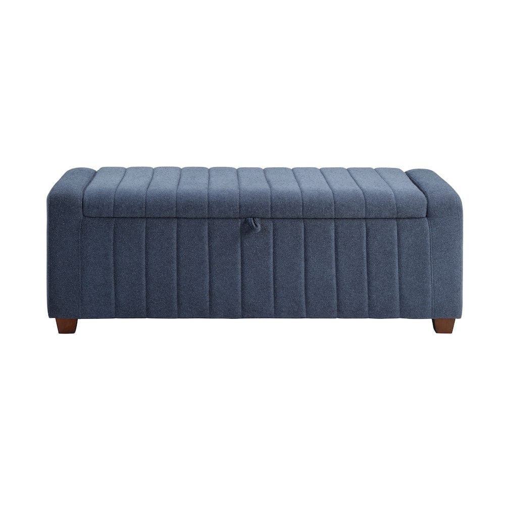Homelegance  - Derby Storage Bench in Blue - 4798BU  view 2