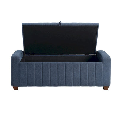 Homelegance  - Derby Storage Bench in Blue - 4798BU  view 4
