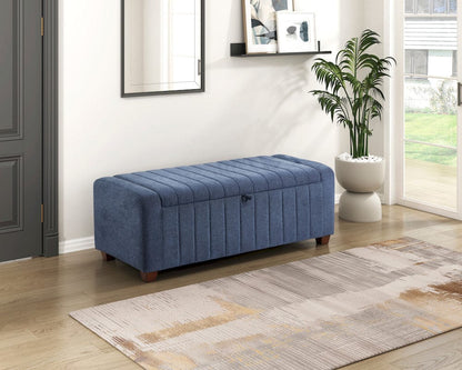 Homelegance  - Derby Storage Bench in Blue - 4798BU  view 5