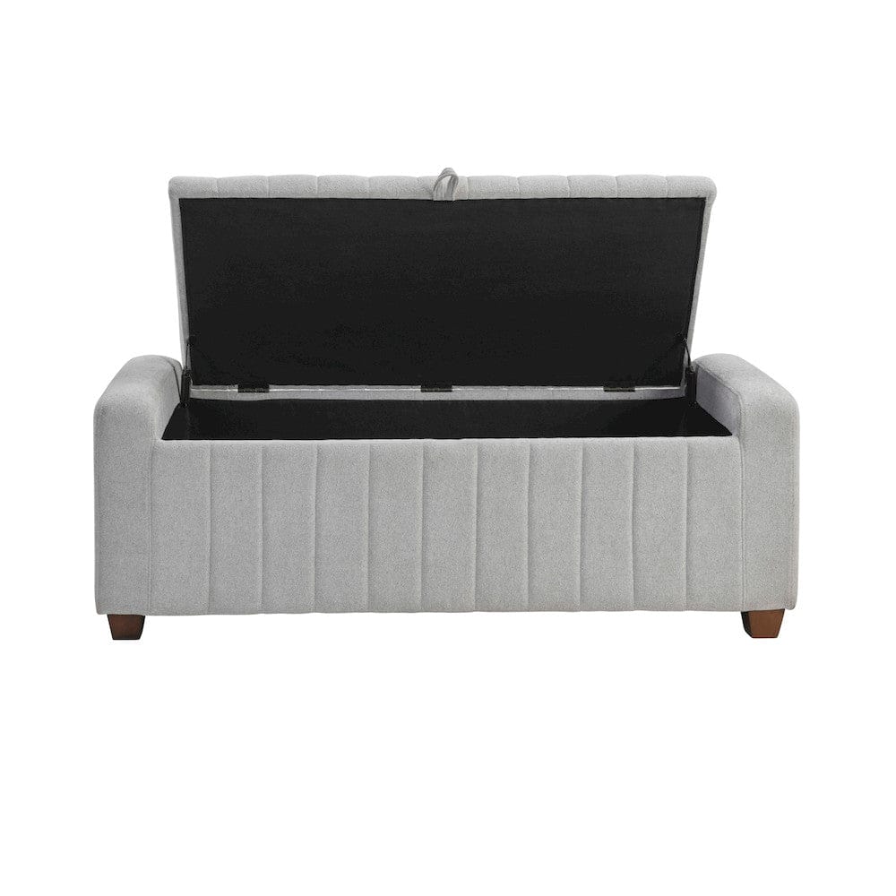Homelegance  - Derby Storage Bench in Gray - 4798LG  view 4