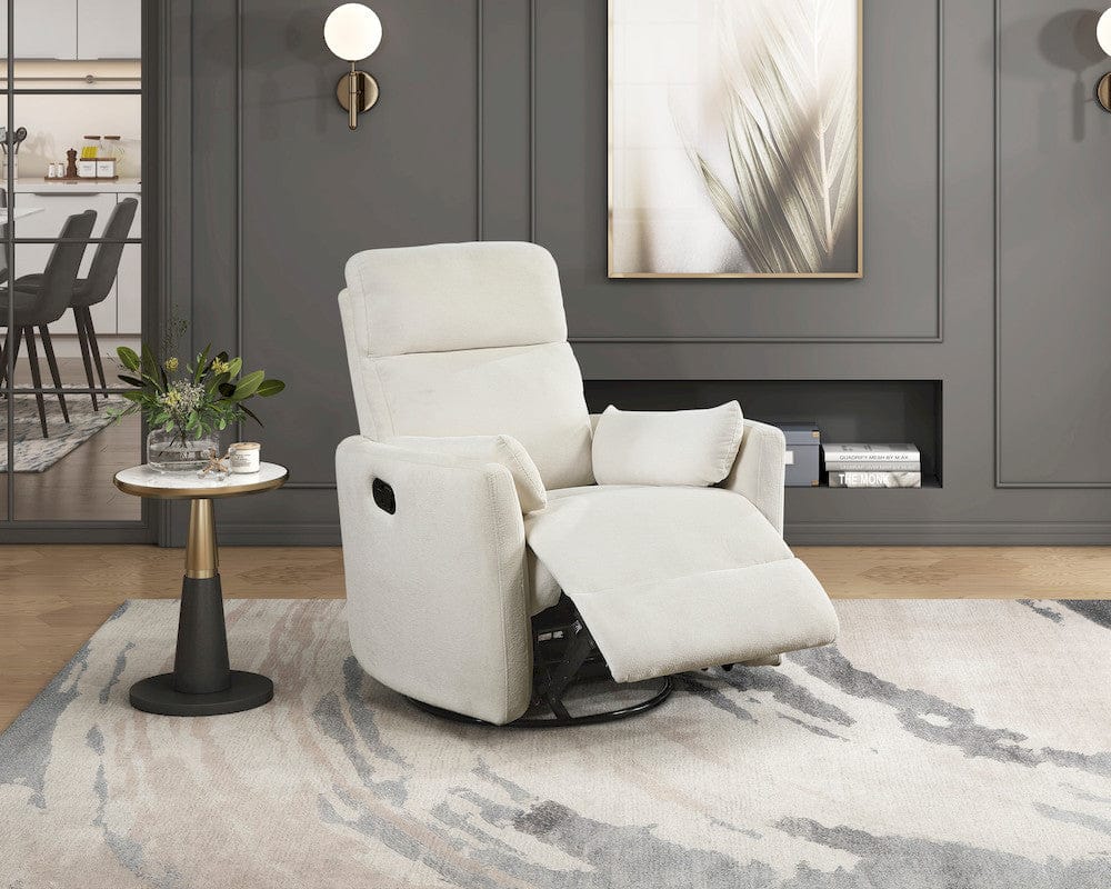 Homelegance  - Desso Swivel Glider Reclining Chair in Beige - 9148BEG-1SW  view 2
